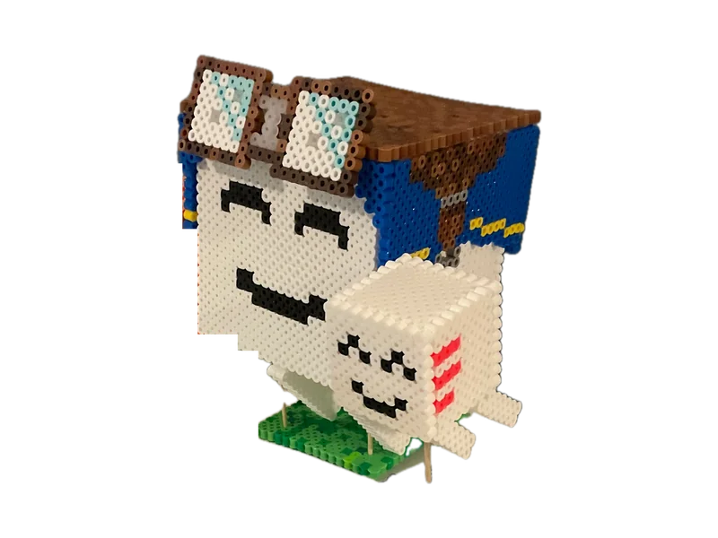 Perler bead Happy Ghast